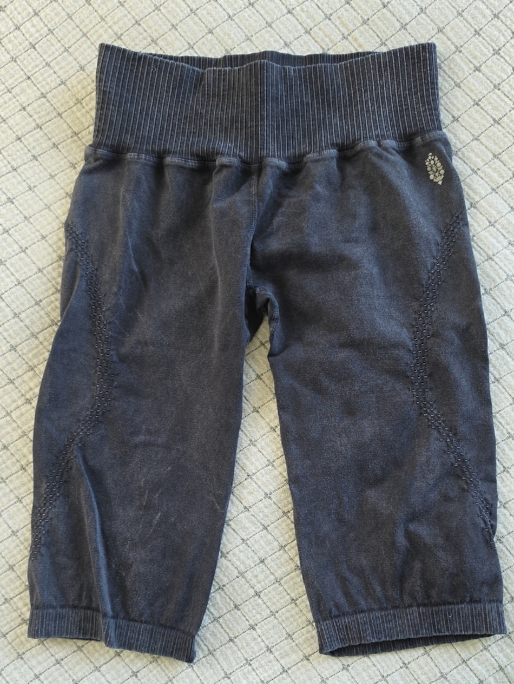 Free People Movement Women's Active Stretch Capri Bottoms in Dark Gray